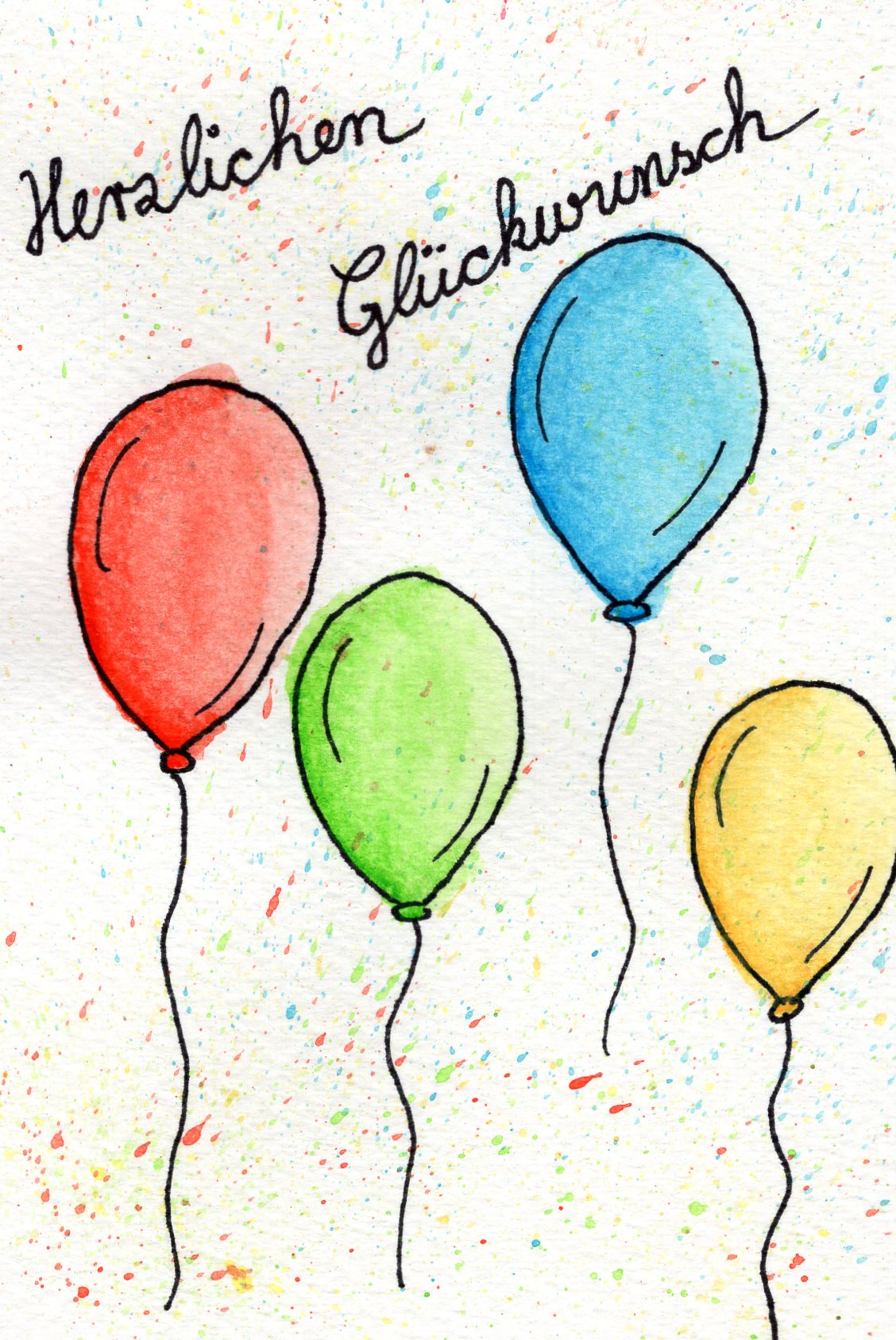 Herzensbild Kunst Malerei Gemälde Galerie - Glückwünsche